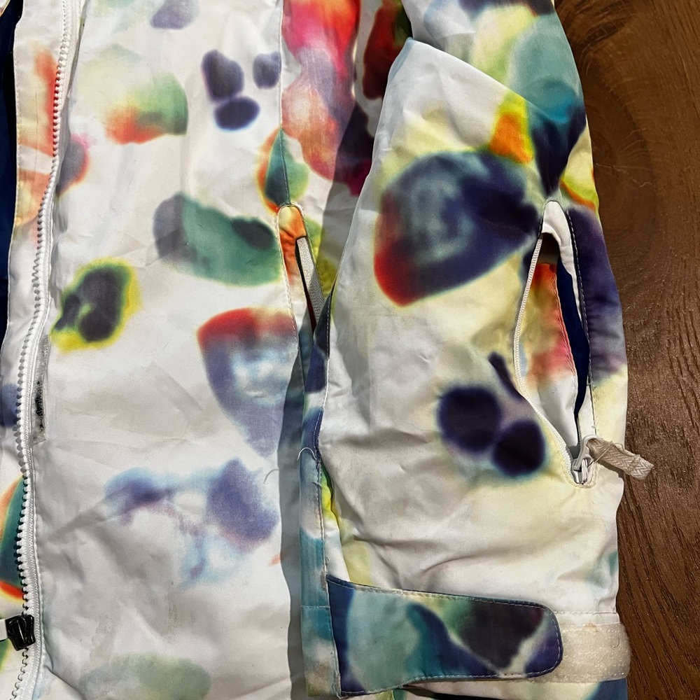 Roxy Multi Colored Hooded Ski Jacket - image 3